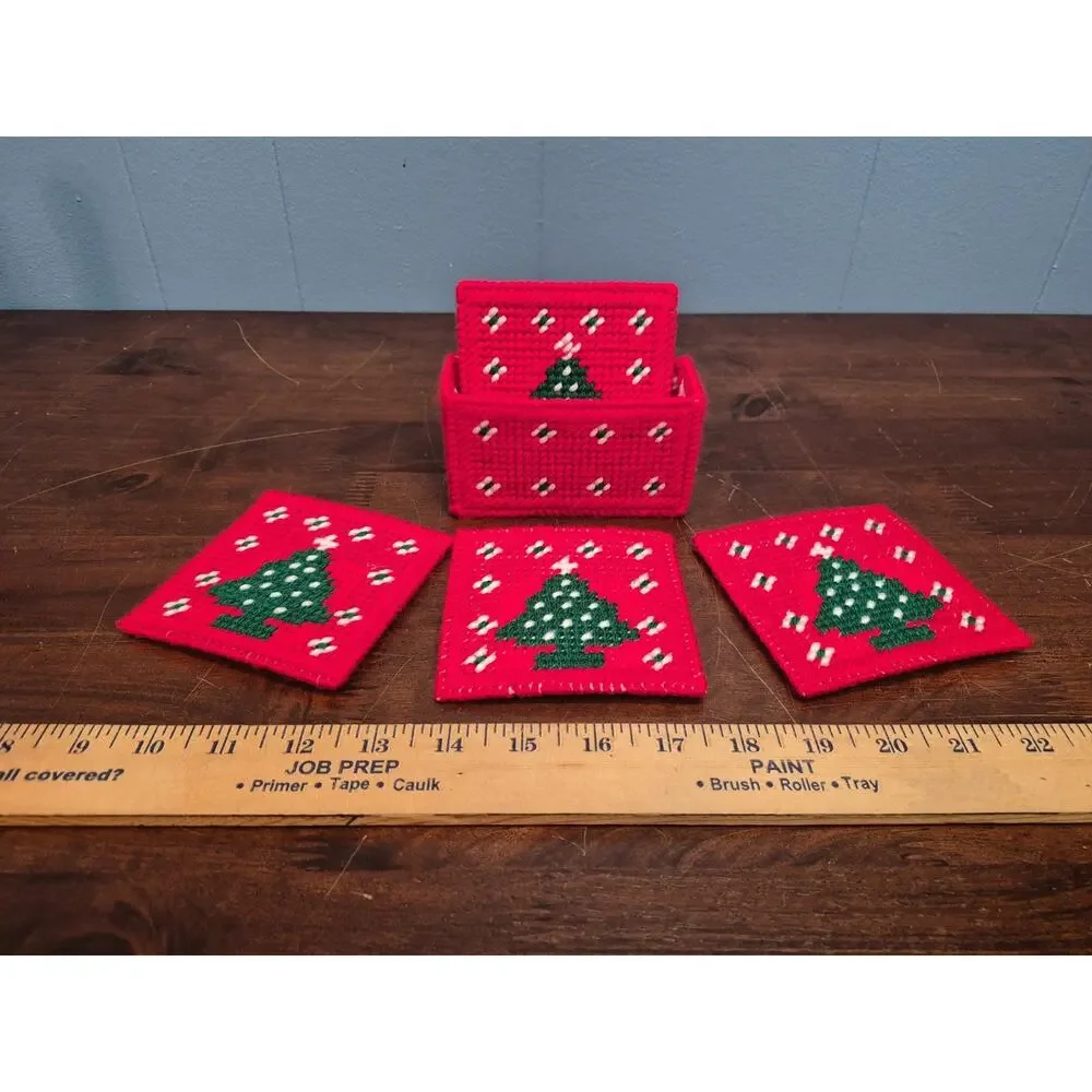 Chrochet Christmas Coaster Set